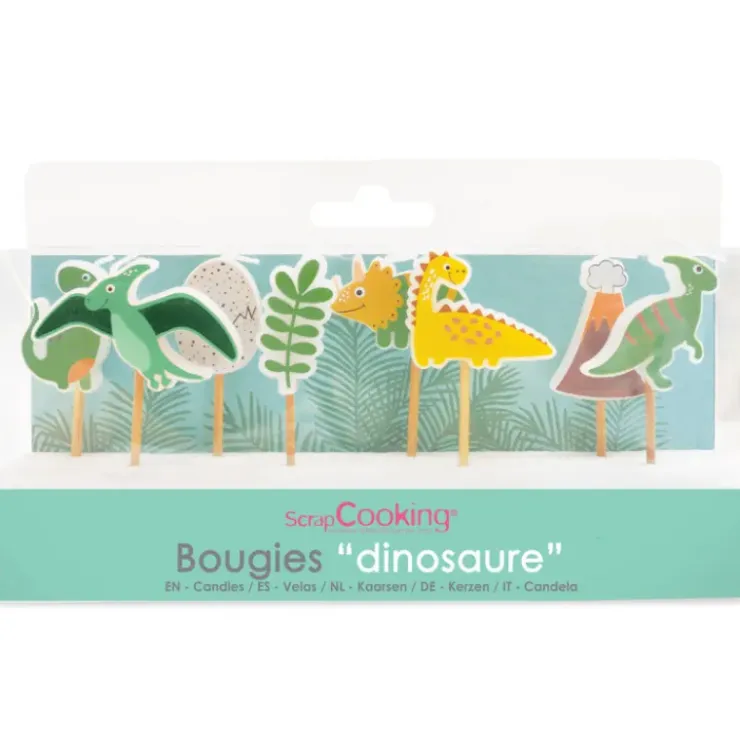 SCRAPCOOKING Bougie Dinosaure 7,5 cm (x8) Sale