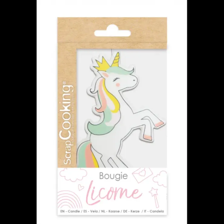 SCRAPCOOKING Bougie Licorne XXL Hot