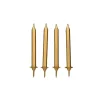GATODECO Bougies Dorées (x12) avec bobèches Gatodéco Clearance