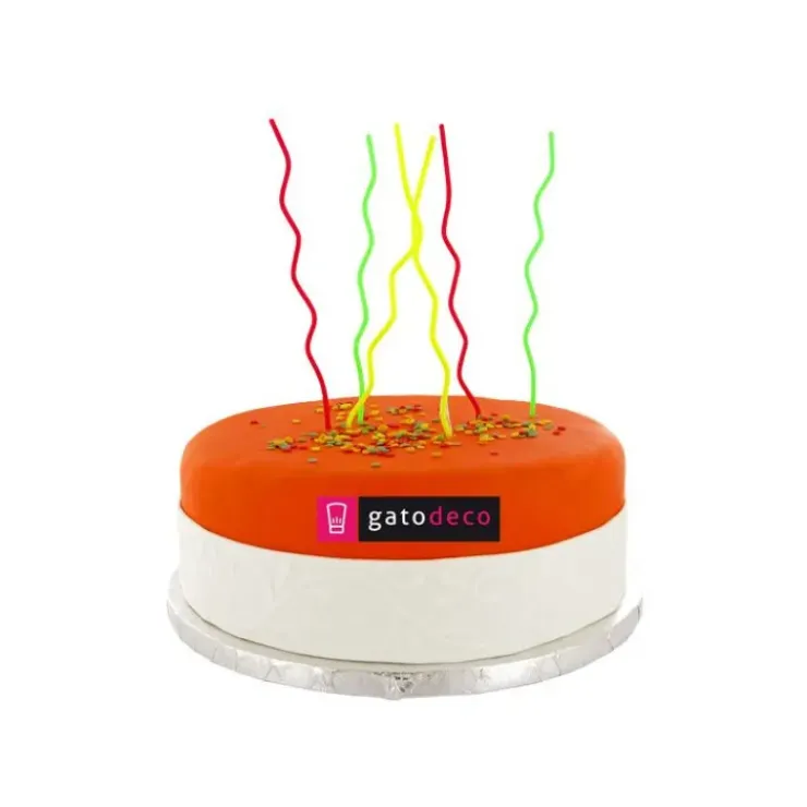 GATODECO Bougies Zig-Zag Multicolores (x6) Gatodéco Best