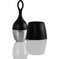 ADHOC Boule à Thé avec Support Noir Ø 4 cm x H 12,5 cm Outlet
