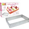SCRAPCOOKING Cadre à Pâtisserie Extensible Inox Rectangle Hot