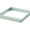 MALLARD FERRIERE Cadre à Tarte Carré Inox Perforé 9 cm H.2 cm Best