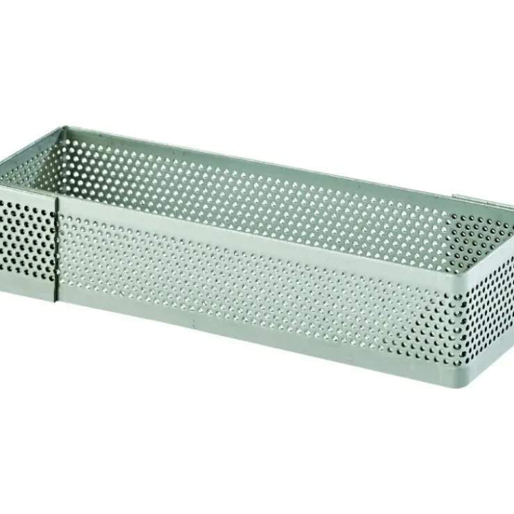 MALLARD FERRIERE Cadre à Tarte Rectangle Inox Perforé 30x11 cm H.2 cm Clearance