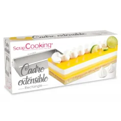 SCRAPCOOKING Cadre Pâtisserie Extensible Inox Rectangle Outlet