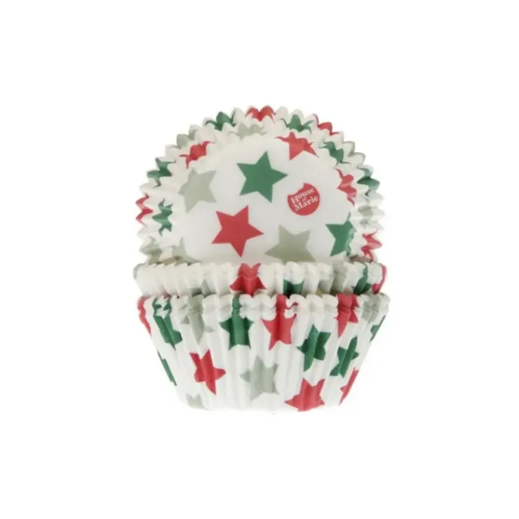 HOUSE OF MARIE Caissette à Cupcake Étoiles Ø 5 cm (x50) New