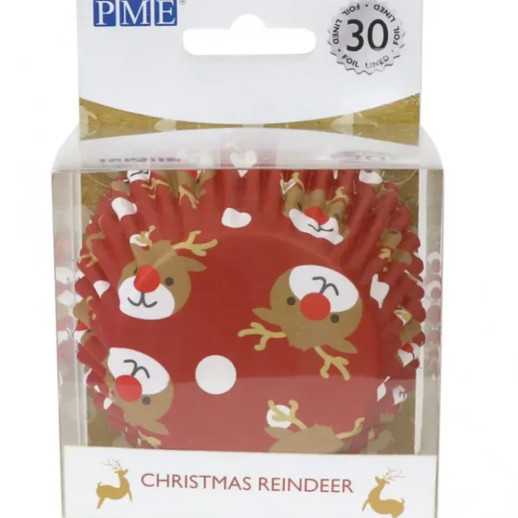 PME Caissette cupcake Renne de Noël x30