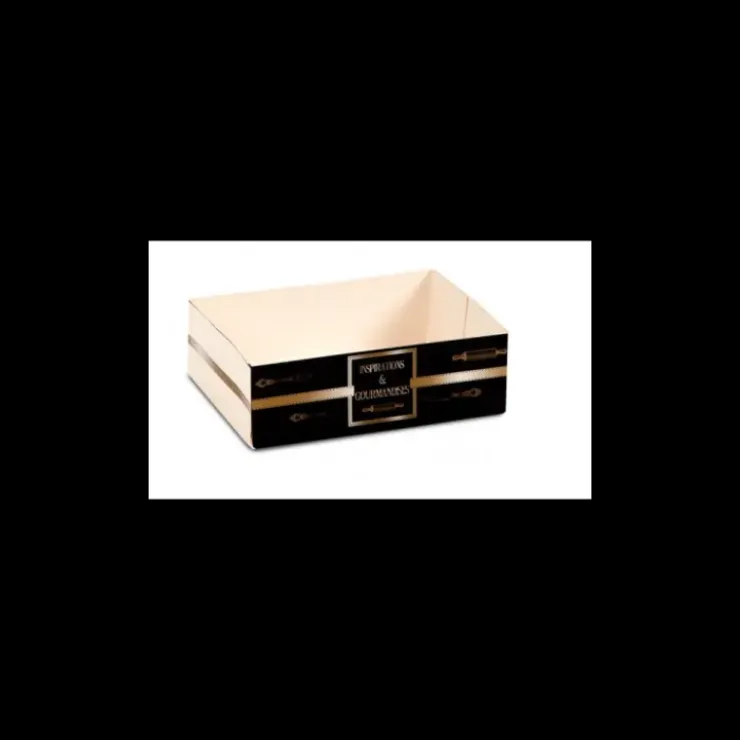 CUISINEADDICT Caissette pâtissière Inspirations -16 x 12 x H 5 cm - (x100) Outlet