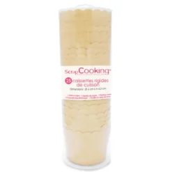 SCRAPCOOKING Caissette rigide de cuisson kraft (x25) Hot