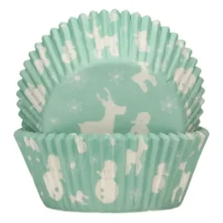 WILTON Caissettes Cupcakes Féérie Hivernale Bleue et Blanches Funcakes (x48) Hot