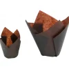 NORDIA Caissettes en Papier Tulipcup Brun Ø 3,5 cm H 6 cm Discount