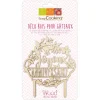 SCRAPCOOKING Cake Topper Bois Joyeux Anniversaire 12,9 cm Sale