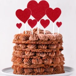 PATISDECOR Cake Topper Cœurs Rouges (x7) Patisdécor Online
