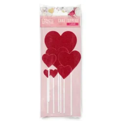 PATISDECOR Cake Topper Cœurs Rouges (x7) Patisdécor Online