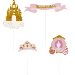 PATISDECOR Cake Topper Happy Birthday Princesse (x4) Patisdécor Hot