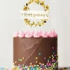 PATISDECOR Cake Topper Happy Birthday Couronne Dorée Patisdécor Outlet