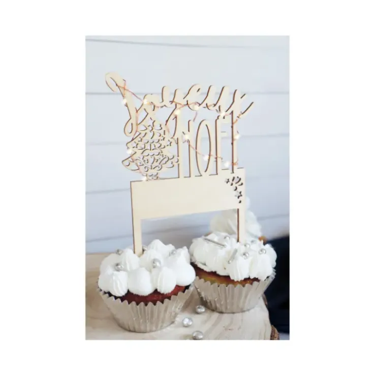 SCRAPCOOKING Cake Topper Joyeux Noël Led