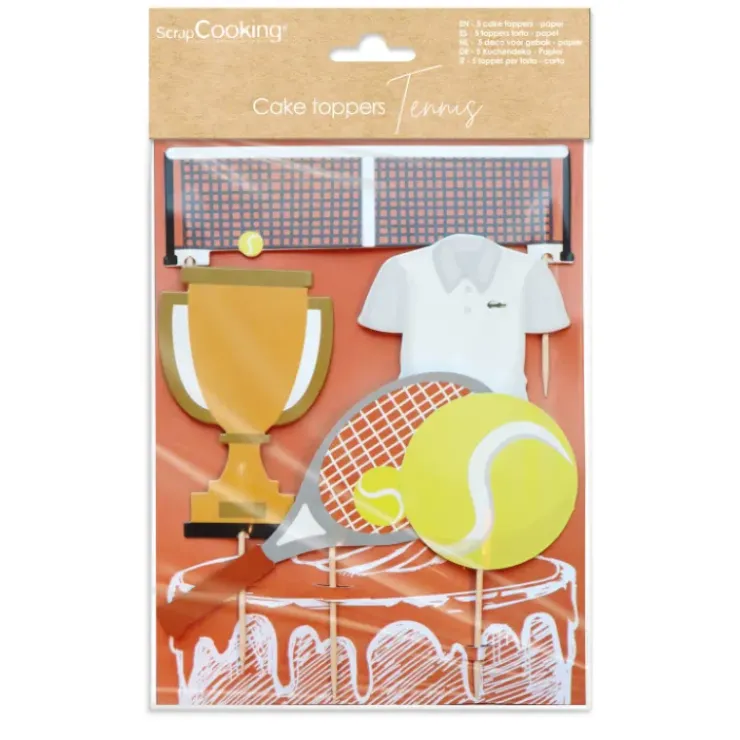 SCRAPCOOKING Cake Topper Tennis Sale