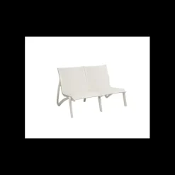 GROSFILLEX Canapé Conversationnel Blanc Glacier Toile Blanche Sunset Online
