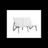 GROSFILLEX Canapé Conversationnel Noir Volcanique Toile Gris Chiné Sunset Clearance