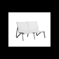GROSFILLEX Canapé Conversationnel Noir Volcanique Toile Gris Chiné Sunset Clearance
