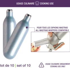 MASTRAD Cartouche N2O pour Siphon 8g (x10) Best