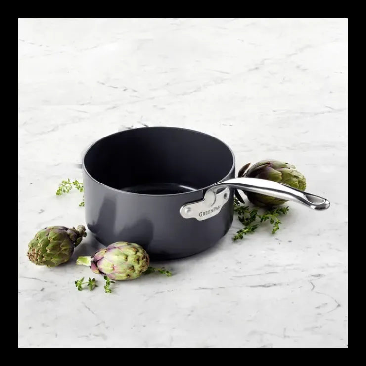 GREENPAN Casserole Céramique Ø 20 cm, 3.1L, collection BARCELONA PRO ™ Hot