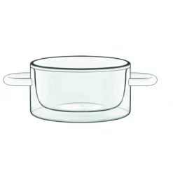 LUIGI BORMIOLI Casserole en Verre Double Paroi 27 cl (x2) THERMIC GLASS Clearance