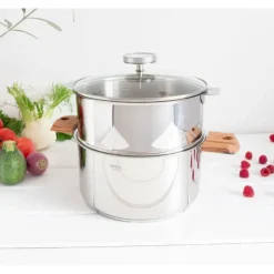 CRISTEL Casserole et Cuit Vapeur Inox Ø 20 cm Anses Olivier Biome Outlet