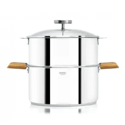 CRISTEL Casserole et Cuit Vapeur Inox Ø 20 cm Anses Olivier Biome Outlet
