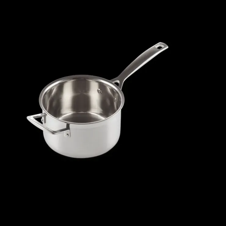 LE CREUSET Casserole Inox avec Couvercle 18 cm Hot
