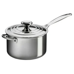 LE CREUSET Casserole inox avec couvercle 16 cm Signature