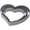 PAVONI Cercle à Entremets Coeur Inox Micro-perforé 20,5 x 19 cm x H 3,5 cm Clearance