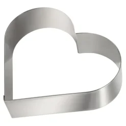 GOBEL Cercle à Pâtisserie Cœur Inox 27,5 cm H 4,5 cm