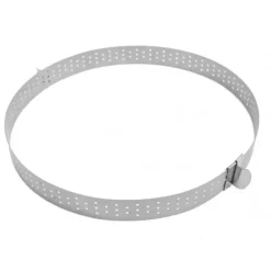 SCRAPCOOKING Cercle à Tarte Extensible Inox Perforé 16 à 30 cm Discount