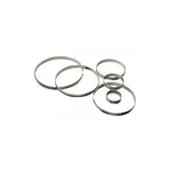 GOBEL Cercle à Tarte Inox Ø12 cm H.2 cm Bords Roulés New