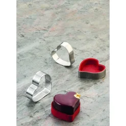 PAVONI Cercle à Tarte Inox Coeur 6,5 x 6 cm x H 2 cm Outlet