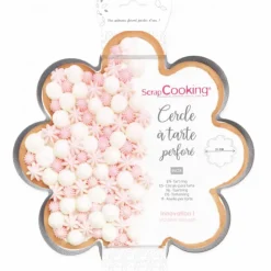 SCRAPCOOKING Cercle à Tarte Perforé Marguerite Ø 30 cm Inox Discount