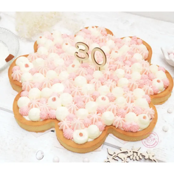SCRAPCOOKING Cercle à Tarte Perforé Marguerite Ø 30 cm Inox Discount