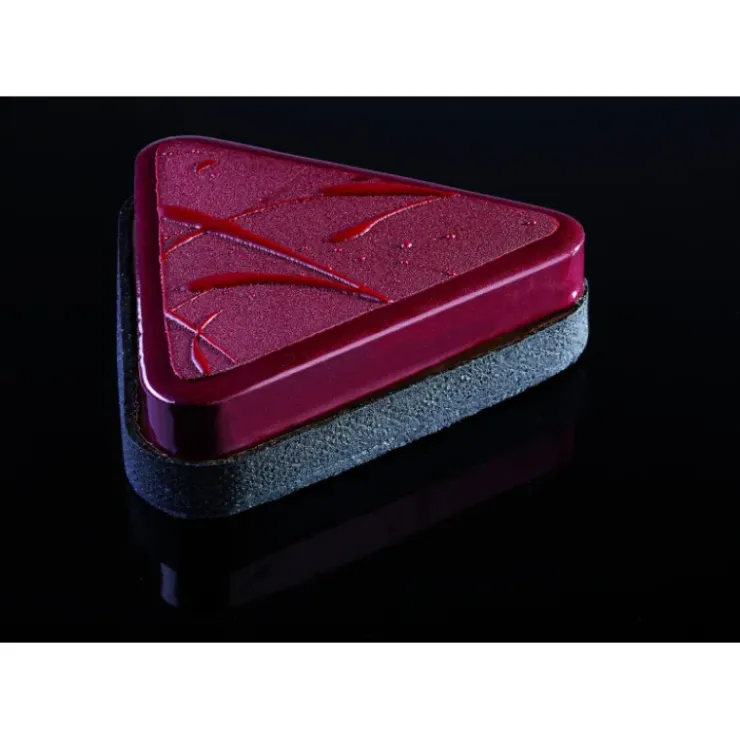 PAVONI Cercle à Tarte Triangle Inox Micro-perforé 22 x 20 cm x H 2 cm Clearance