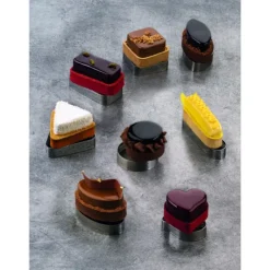 PAVONI Cercle à Tarte Triangle Inox Micro-perforé 8,5 x 7,5 cm x H 2 cm Clearance