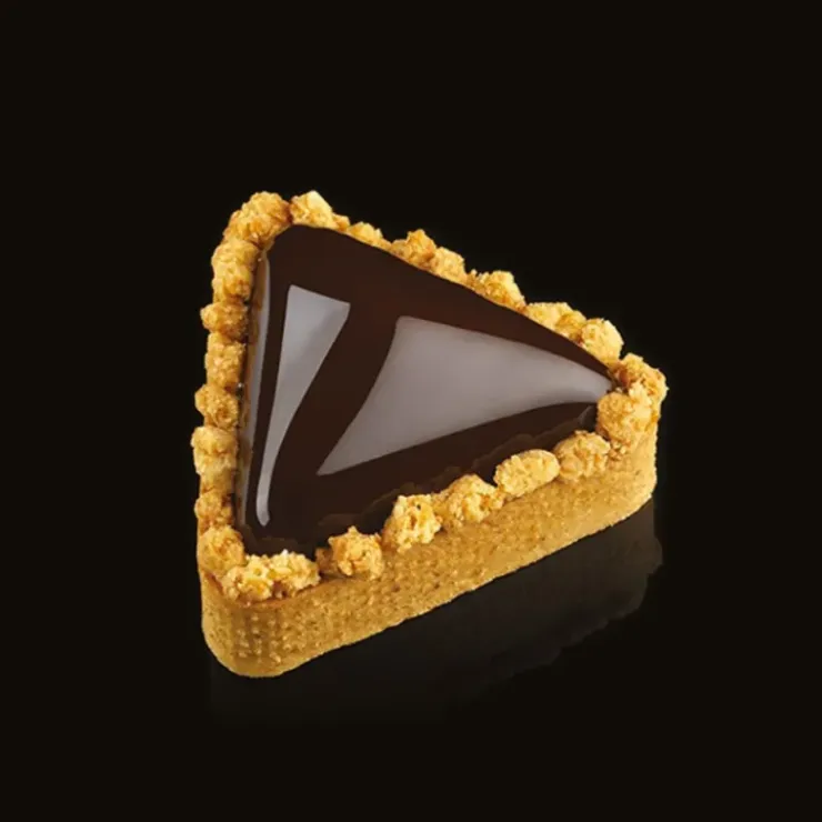 PAVONI Cercle à Tarte Triangle Inox Micro-perforé 8,5 x 7,5 cm x H 2 cm Clearance