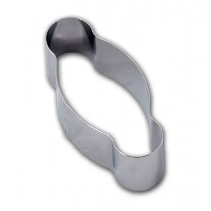 GOBEL Cercle Inox Coquille de Noël 15 x 7 cm x H 4,5 cm
