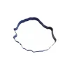 GOBEL Cercle Inox Pays Réunion 24 x 20 cm x H 4,5 cm Best