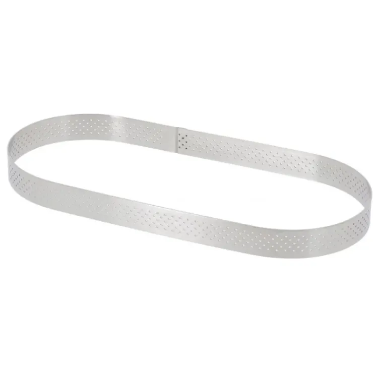 DE BUYER Cercle perforé forme Oblong 27 x 8 cm de L'école Valrhona par New