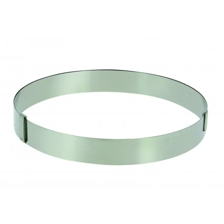 DE BUYER Cercle Pâtisserie Réglable Inox Ø18 à 36 cm H.3 cm Online