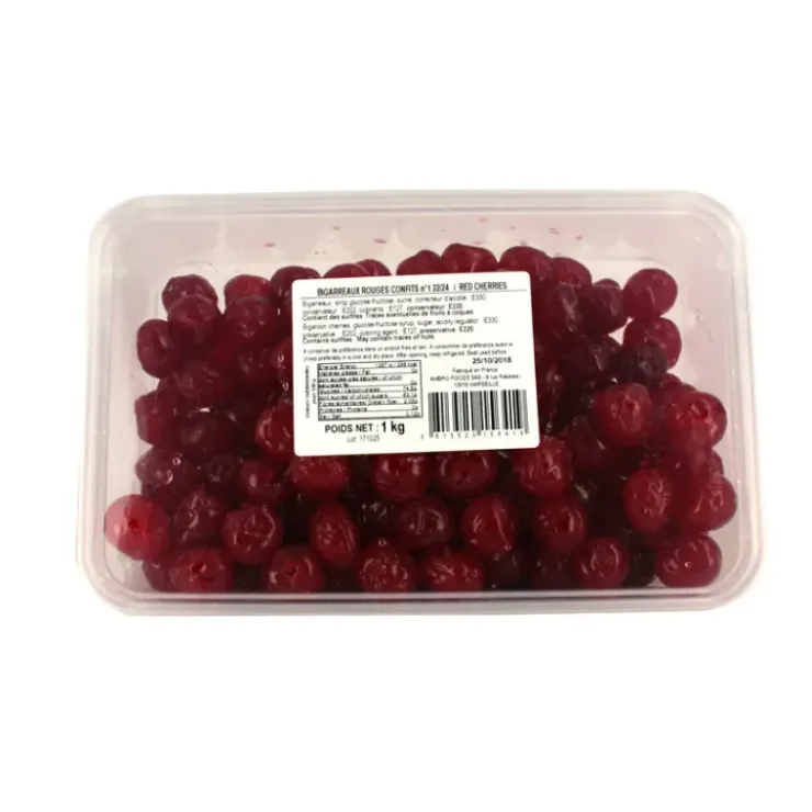 CUISINEADDICT Cerises Bigarreaux confites rouges 1kg Best