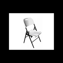LYROSE Chaise Pliante en Polyéthylène Blanc Congrès New
