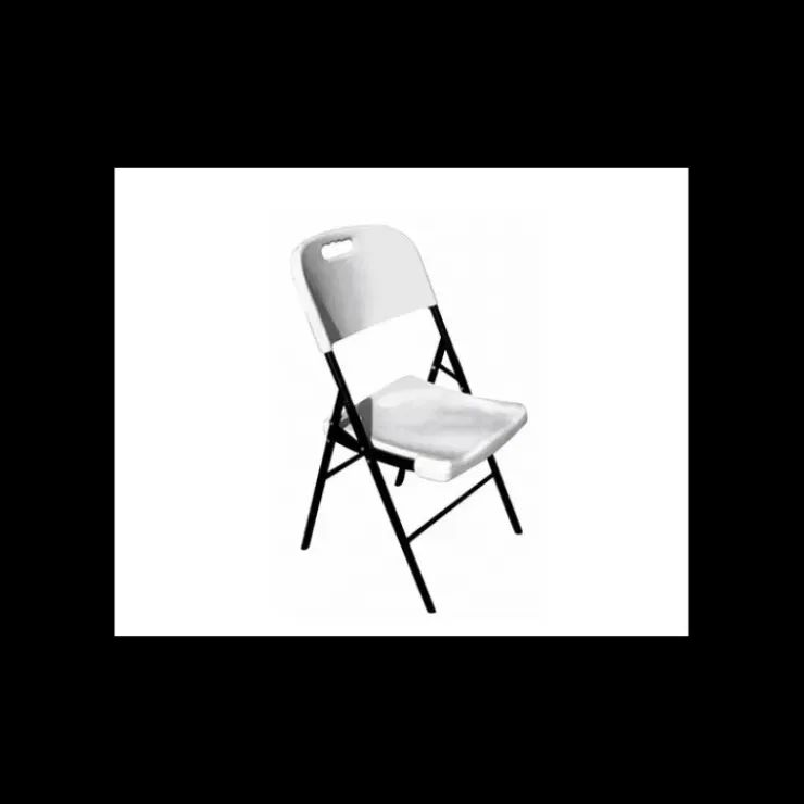 LYROSE Chaise Pliante en Polyéthylène Blanc Congrès New