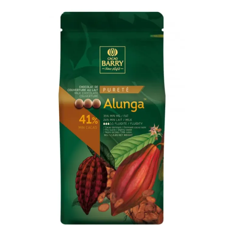 BARRY Chocolat au Lait Alunga 41% 1 kg New